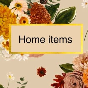 Home decor, kitchen items, accent pillows, plates, and more